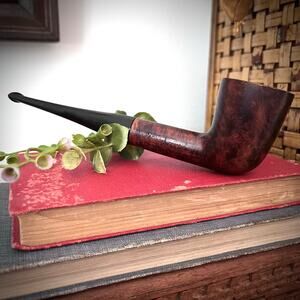 Vintage Dr. Grabow Briar Tobacco Pipe Billiard Academia Grandpa Library Decor